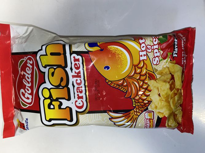 Hovedbilde Golden Fish Crackers Hot&Spicy100g