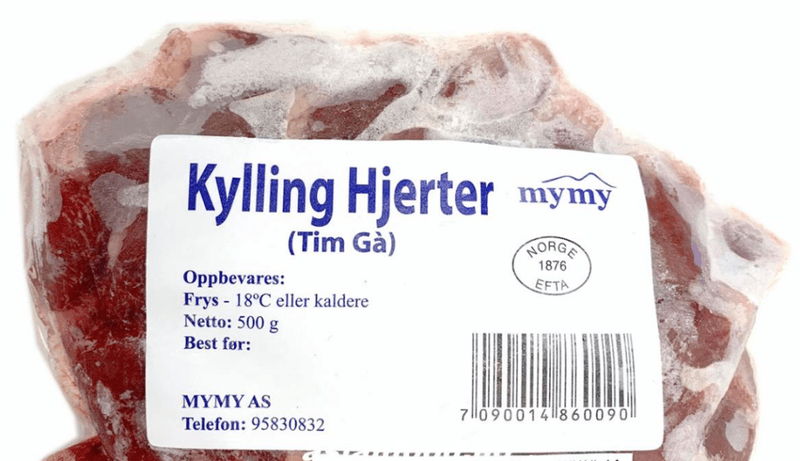 Chicken heart frozen / Kyllinghjerte frossen 500g