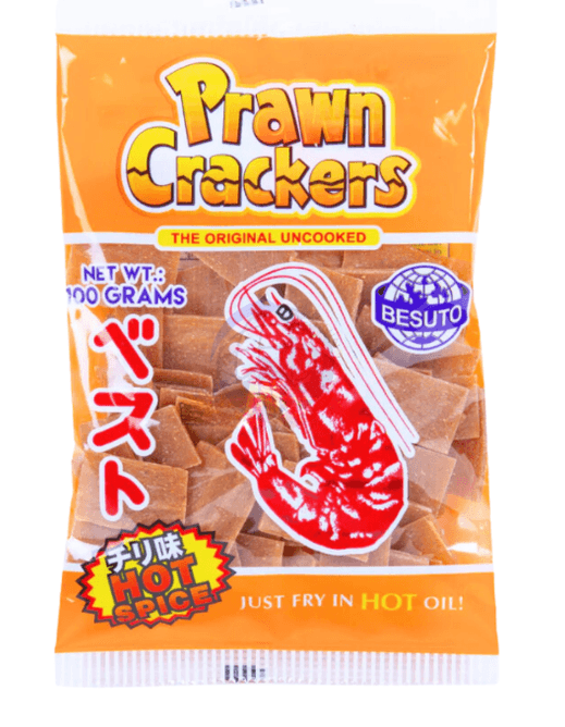 Hovedbilde Besuto Prawn Crackers Hot&Spicy100g