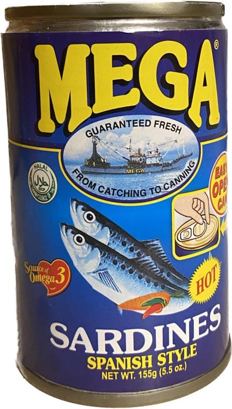 MEGA Sardines Spanish Style hot 155g