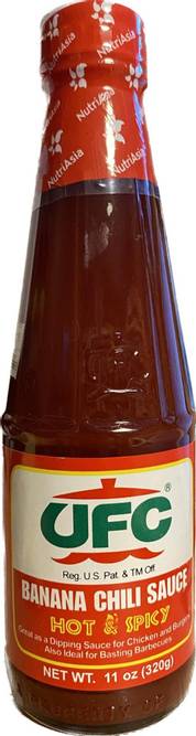 Hovedbilde UFC Banana Chilisauce HOT&SPICY 320g