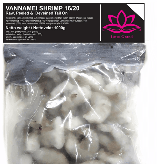 Hovedbilde BLACKTIGER HLSO shrimp 16/20--1kg