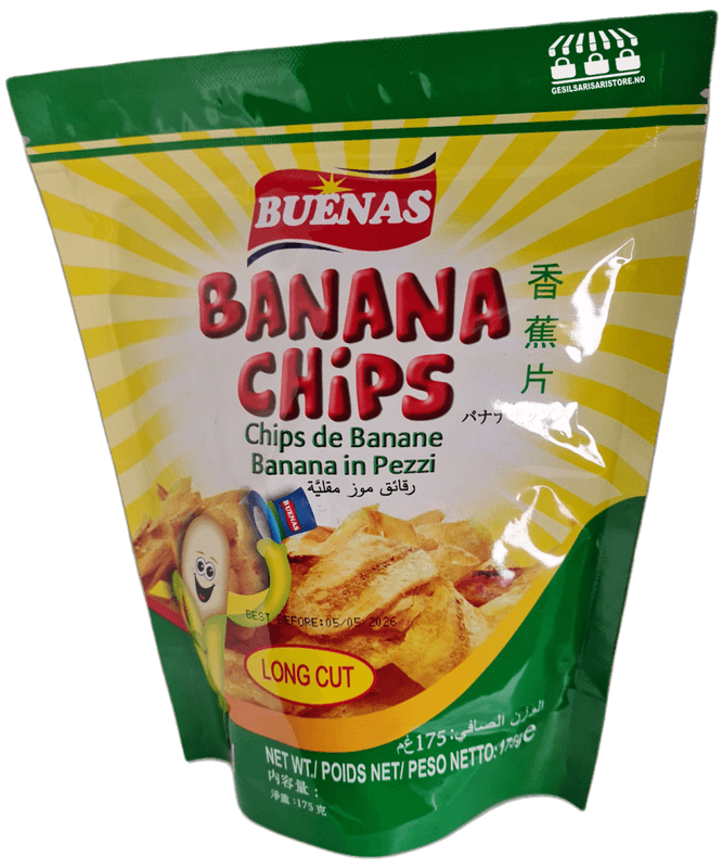 Buenas Banana Chips - Long Cut 175g.